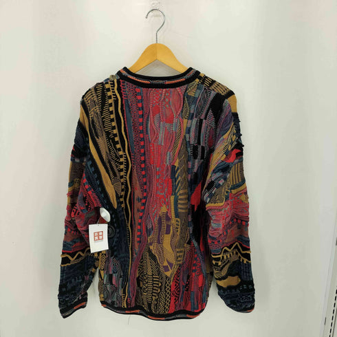 ツンドラ tundra 90s カナダ製 総柄 クルーネック 3Dニット メンズ import:M